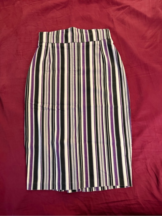 Pinup Couture Dresses & Skirts - PUG purple stripe pencil skirt, size medium